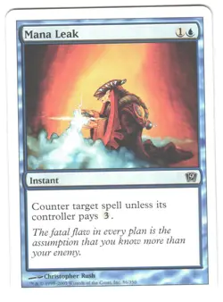 Magic_the_gathering 9th Edition Mana Leak #86 MTG,LP Common - Image 1
