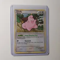 Cleffa HGSS12 Holo Swirl 2010 Pokemon HGSS Black Star Promo LP - NM SWIRL - Image 1