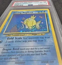 2001 Pokemon Neo Revelation Shining Magikarp #66 PSA 6 FART SWIRL - Image 4