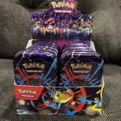 Pokemon TCG Mega Evolution MEGA Heroes Mini Tin Display - Factory Sealed - Image 1