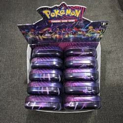 Pokemon TCG Mega Evolution MEGA Heroes Mini Tin Display - Factory Sealed - Image 2