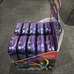Pokemon TCG Mega Evolution MEGA Heroes Mini Tin Display - Factory Sealed - Image 3