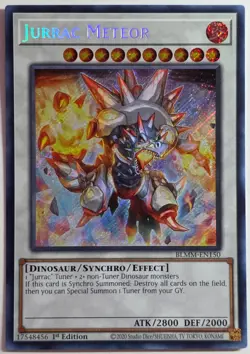 Yugioh Jurrac Meteor BLMM-EN150 Secret Rare 1st Edition - Image 1