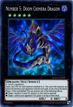 Number 5: Doom Chimera Dragon - DANE-EN092 - Super Rare - Unlimited Edition Near - Image 1