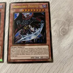 Yugioh! 1x Darklord Zerato - GLD4-EN022 - Gold Rare - Limited Edition Near Mint - Image 1