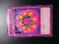 Ring of Destruction 1st Ed Black Rare BP01-EN050 Yu-Gi-Oh! - Image 1