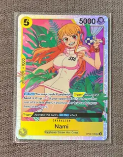 NAMI OP08-106 SR ROYAL BLOOD ENGLISH ONE PIECE CARD GAME - Image 1