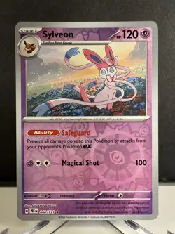 Sylveon 40/131 NM Holo Rare Pokemon 2025 SV Prismatic Evolutions TCG Card - Image 1