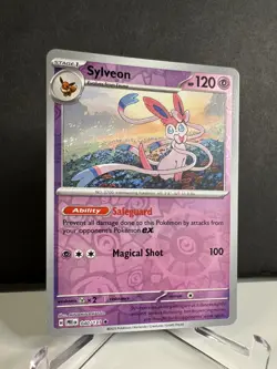 Sylveon 40/131 NM Holo Rare Pokemon 2025 SV Prismatic Evolutions TCG Card - Image 2