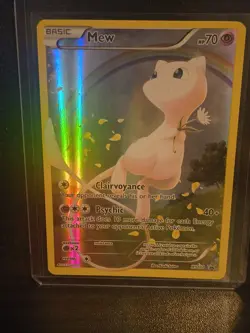 Pokemon Mew Holo 2016 Black Star Promo XY110 Card Excellent Condition - Image 1