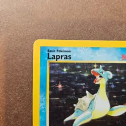 Lapras 10/62 Fossil Pokemon Card Holo Rare MP - Image 2