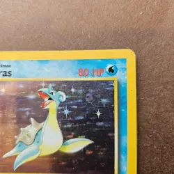 Lapras 10/62 Fossil Pokemon Card Holo Rare MP - Image 3