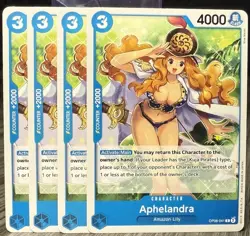 X4 Aphelandra OP08-041 Two Legends One Piece Card Game Playset - Image 1