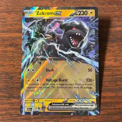Pokemon TCG Zekrom ex 034/086 Sv: Black Bolt Holo Card - Image 1