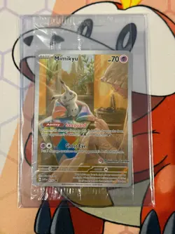 SEALED Pokemon Center Exclusive SVP #075 Mimikyu ETB Promo Pokemon TCG Card - Image 1