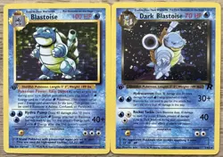 [ART CARD] Blastoise & Dark Blastoise 1st Ed. CUSTOM MADE *READ DESCRIPTION* - Image 1