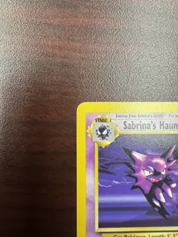Pokemon Sabrina’s Haunter Card 58/132 Gym Heroes WOTC 1999 TCG LP+ - Image 3