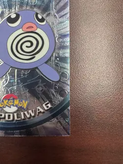 Pokemon #60 Poliwag Card Topps Chrome 2000 TV Animation Series 1 MP (Dent). - Image 5