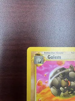 Golem 36/62 Uncommon 1st Edition Fossil Pokemon Card LP - Image 3