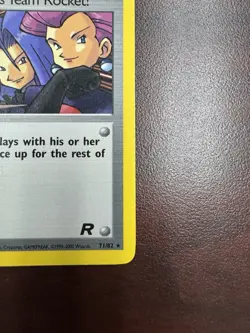 2000 Pokemon Team Rocket Here Comes Team Rocket! 71 /82 LP Card - Image 5