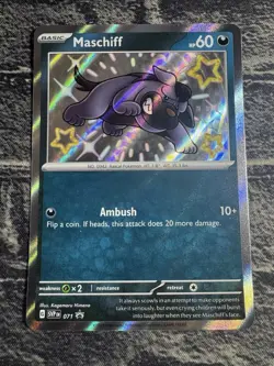Maschiff SVP071 Scarlet & Violet Black Star Promo Shiny Holo Pokemon Card - Image 1