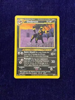 Pokemon TCG Umbreon Card Neo Discovery 32/75 Regular Non-Holo NM Pack Fresh - Image 1