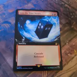 Into the Time Vortex FOIL Extended Art - Dr Who - Near Mint - MTG Card - Image 1
