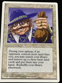 MTG Core Set 4th Edition Land Tax Regular LP #034 - Image 1