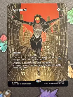 Silkguard Borderless Mythic MTG Spider-Man Magic The Gathering 0037 - Image 2