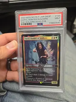 MTG Daryl Hunter of Walkers #144 Foil Secret Lair Drop PSA 9 MINT LOW POP - Image 1