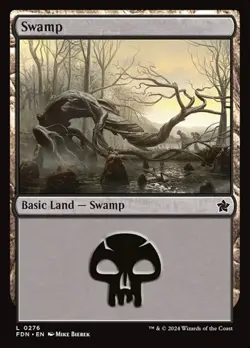 2x Swamp (#276) - Foil FDN LP MTG - Image 1