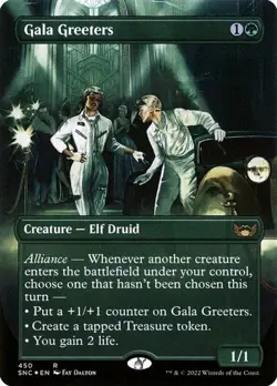 2x Gala Greeters (#450) - Foil Extended Art Streets of New Capenna LP MTG - Image 1
