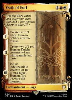 Oath of Eorl - Silver Foil Showcase LTC LP MTG - Image 1