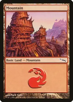 2x Mountain (#299) - Foil Mirrodin LP MTG - Image 1