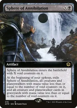 2x Sphere of Annihilation - Foil Extended Art AFR LP MTG - Image 1