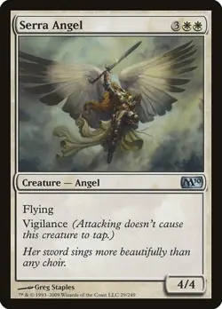 2x Serra Angel - Foil Magic 2010 LP MTG - Image 1