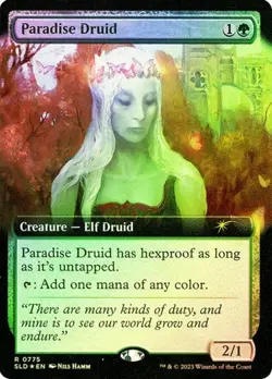 Paradise Druid - Foil Extended Art SLD LP MTG - Image 1