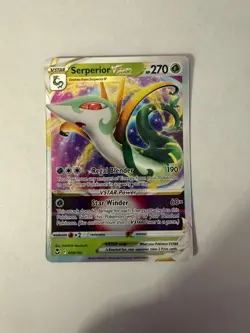 Pokemon Serperior VSTAR 008/195 Ultra Rare SWSH12: Silver Tempest - Image 1
