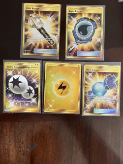 LOT OF POKEMON SUN AND MOON GOLD SECRET RARE CARDS!!!!! AMAZING LOT!!!! - Image 1