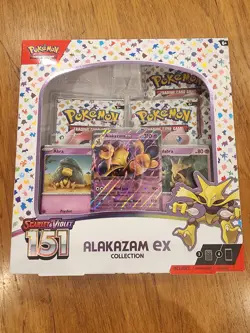 Pokemon TCG Scarlet & Violet 151 Alakazam Ex Collection Box New Sealed - Image 1