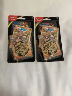 Pokemon TCG- Mega Evolution Checklane Blister Lycanroc Rockruff Booster - Image 1