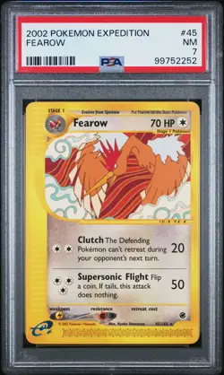 2002 POKEMON EXPEDITION #45 FEAROW PSA 7 - Image 1