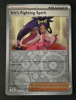 Pokemon TCG Journey Together 149/159 - Iris's Fighting Spirit - Reverse Holo NM - Image 1