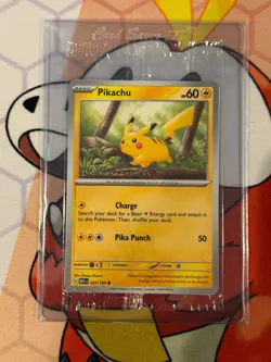 Pokemon TCG 151 Pikachu Pokemon Together Promo Sealed 025/165 - Image 1