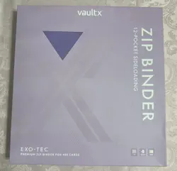 Vault X Exo-Tec - Purple 12 Pocket Zip Binder - Fits 480 Cards - New - Image 2