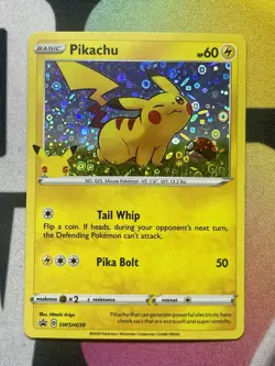 Pikachu SWSH039 General Mills Promo 2020 Holo Rare Holo Pokemon TCG Card - Image 1