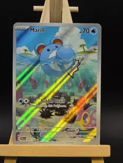 Pokemon Marill Scarlet & Violet Paldea Evolved Holo Illustration Card 204/193 - Image 2