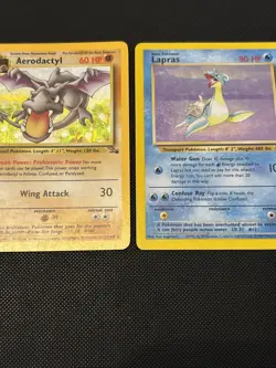 Pokemon TCG: Vintage Fossil 27 Card Lot Ft 2 Holo Rare. 45% Of Set - Image 1
