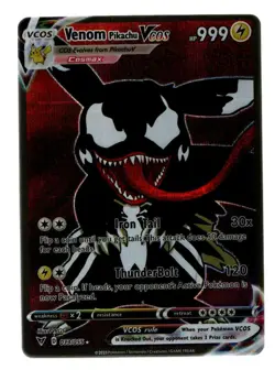 Pokemon Costume Fan Art Card #033/055 Venom Pikachu VCOS - Image 1