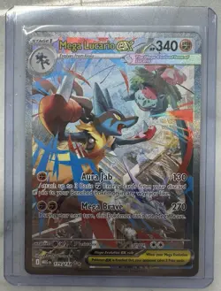 Mega Lucario ex Special Illustration Rare 179/132 Mega Evolution Pokemon Card NM - Image 2